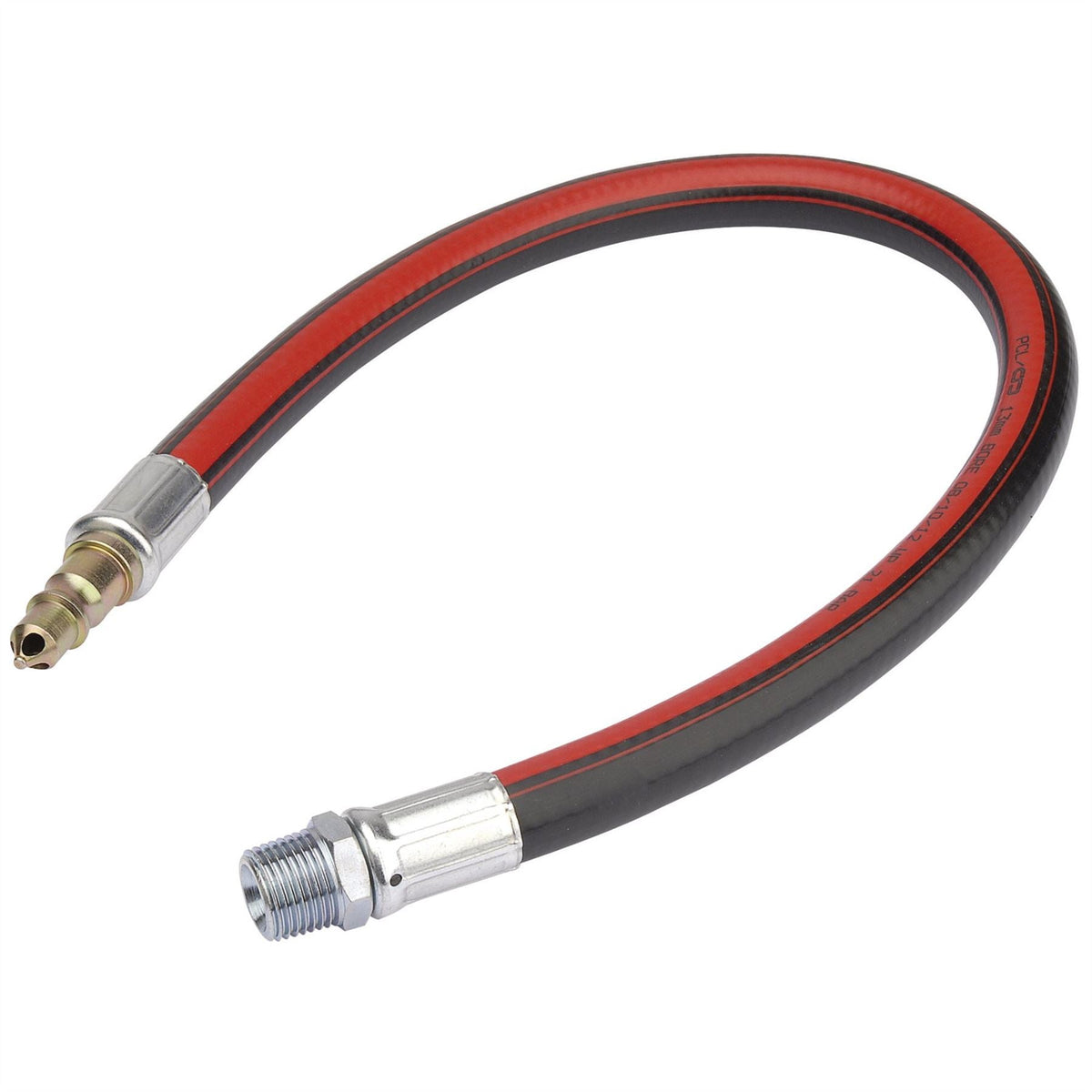 Draper Air Line Whip Hose 600mm 1/2" BSP 54440 White Rose Tools