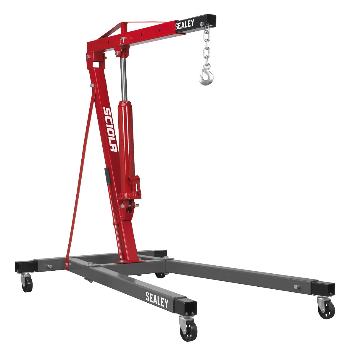 Sealey Long Reach Engine Crane with Extendable Legs 1 Tonne