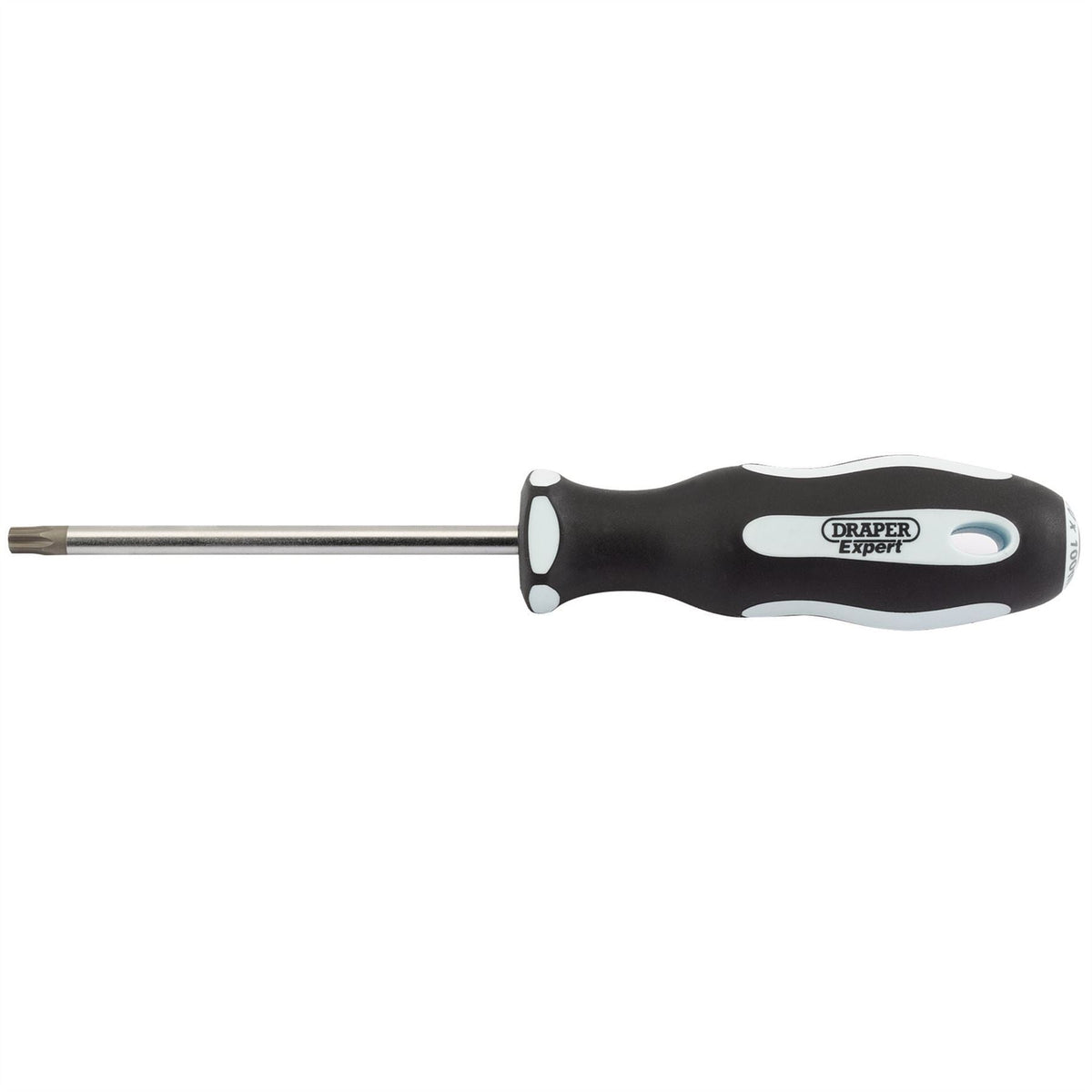 Draper Expert TX-STAR® Security Soft Grip Screwdriver T30T x 100mm 35148 White Rose Tools