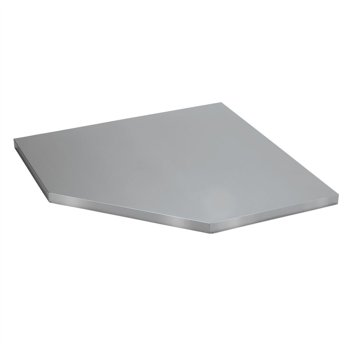 BUNKER Modular Stainless Steel Worktop for Corner Cabinet 865mm 27462 White Rose Tools
