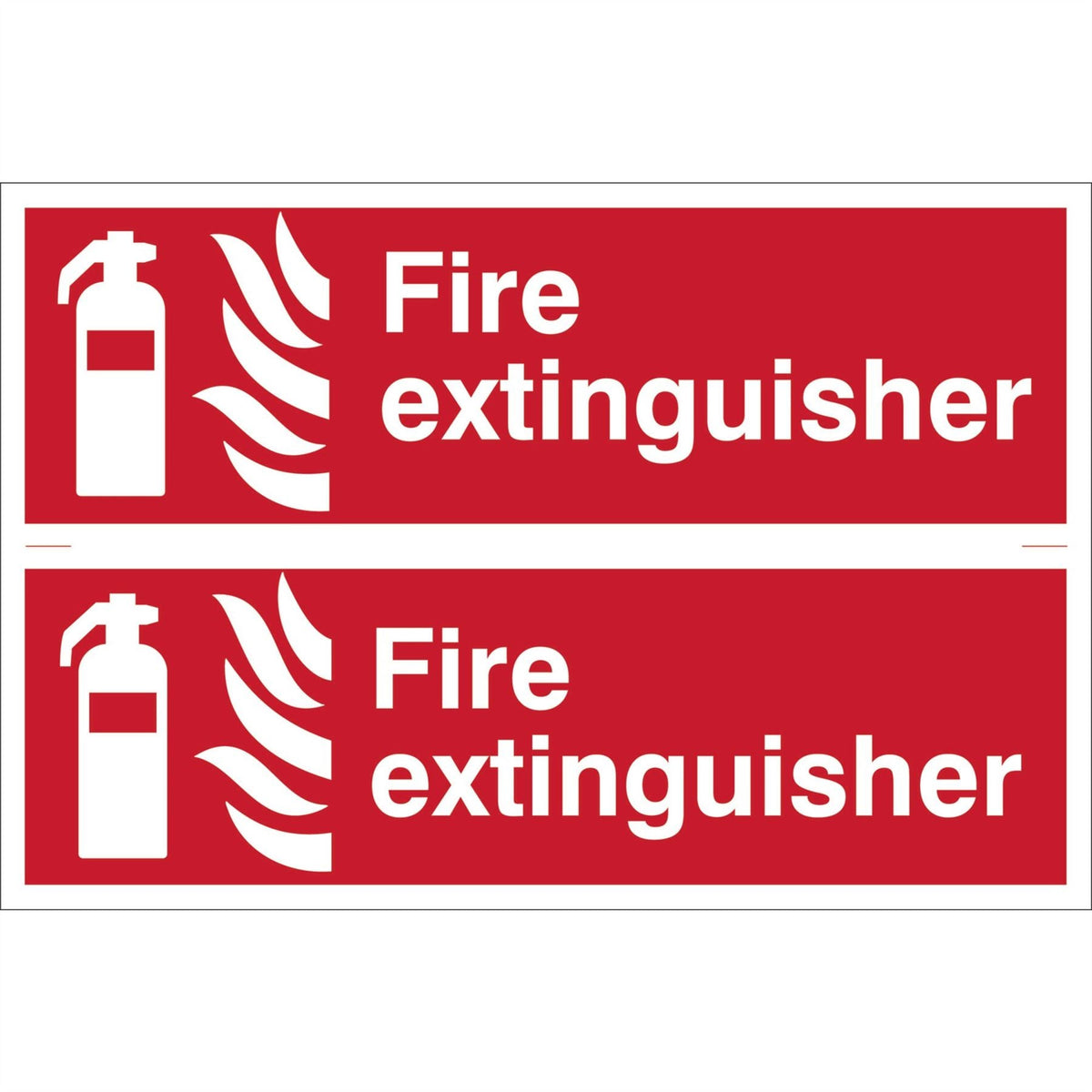 Draper Fire Extinguisher' Fire Equipment Sign (Pack of 2) 72444 White Rose Tools