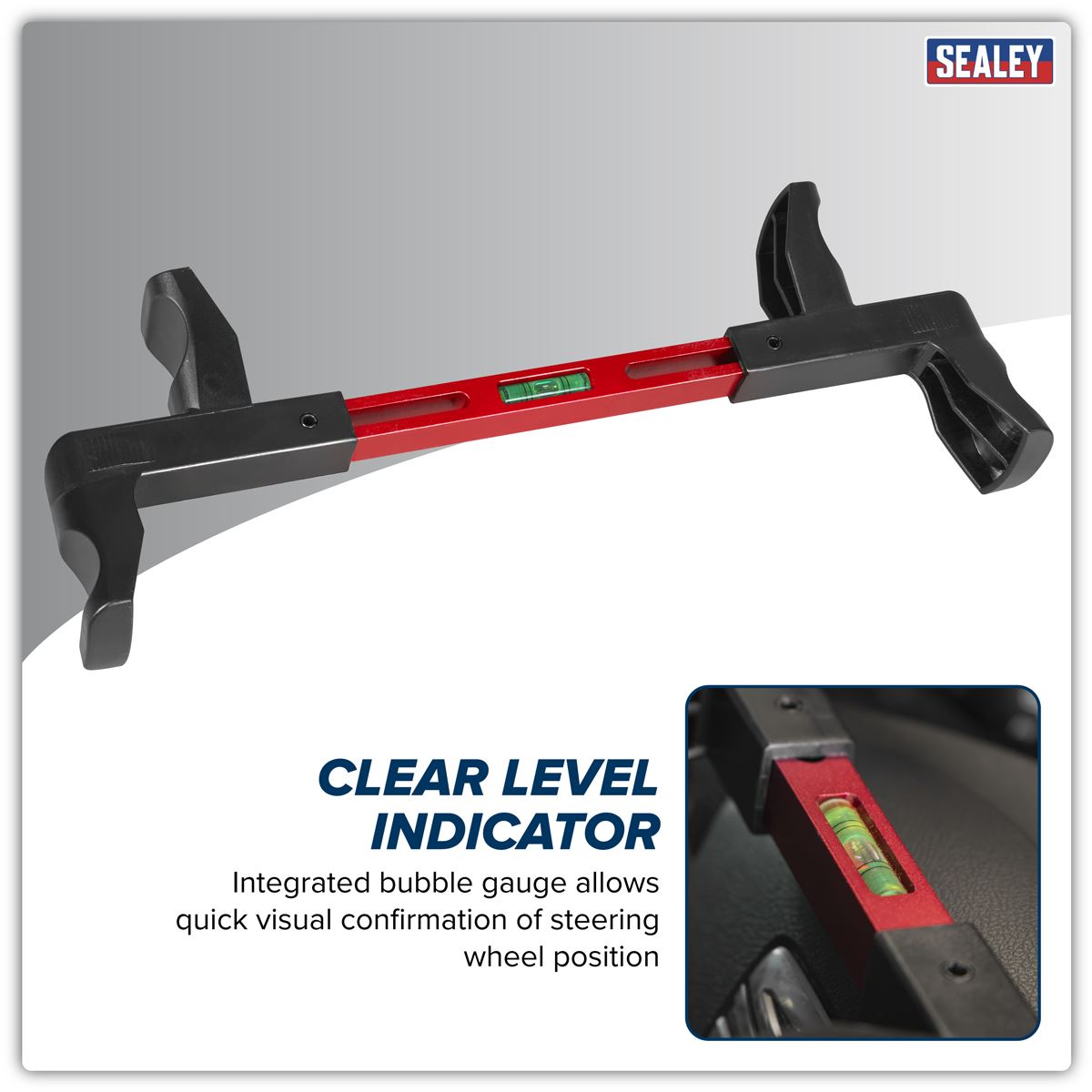 Sealey Dual Steering Wheel Level White Rose Tools