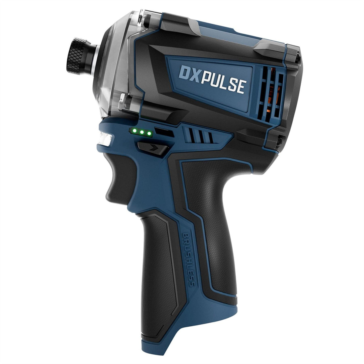 Draper DXPULSE 12V Brushless Combi Drill & Impact Driver Kit 1/4" Sq. Dr. 2 x 4.0Ah Batteries 1 x Fast Charger 28003 White Rose Tools