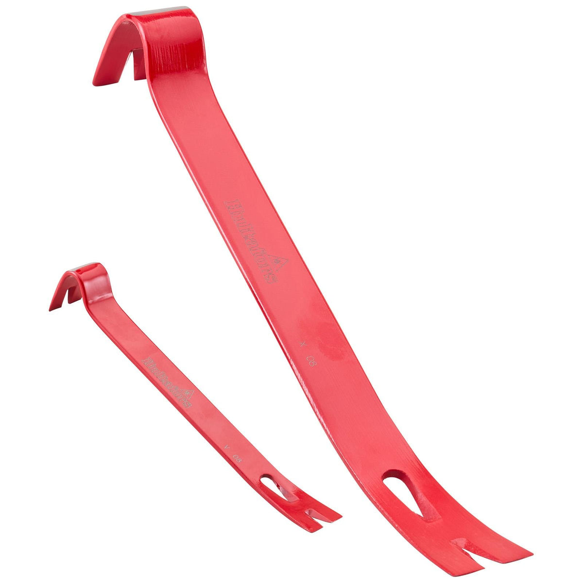 Hultafors 175 & 375mm (7 & 15in) Utility Pry Bar Twin Pack 827030 White Rose Tools