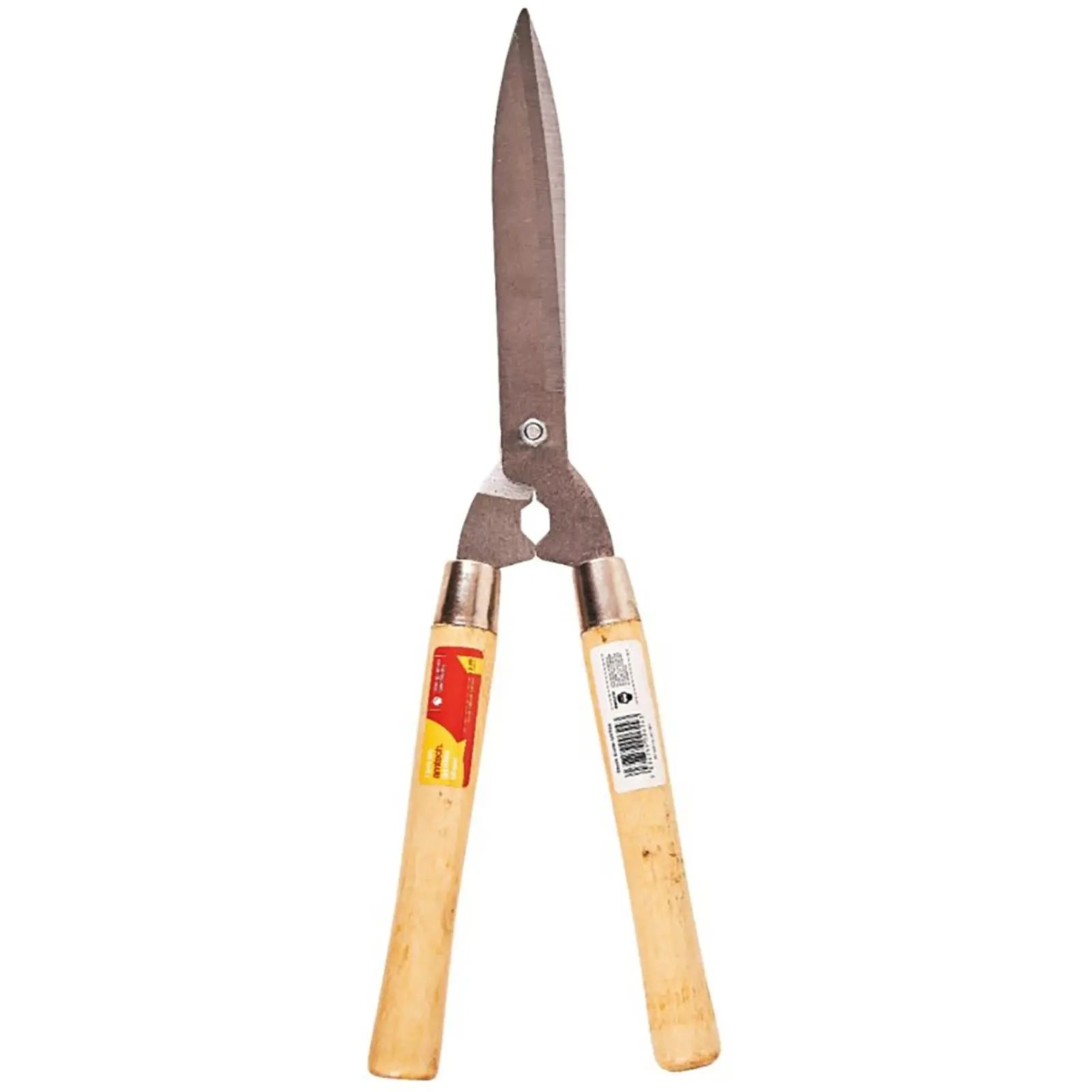 Amtech Garden Shears Wooden Handles Hedges Shrubs Bushes Carbon Steel White Rose Tools