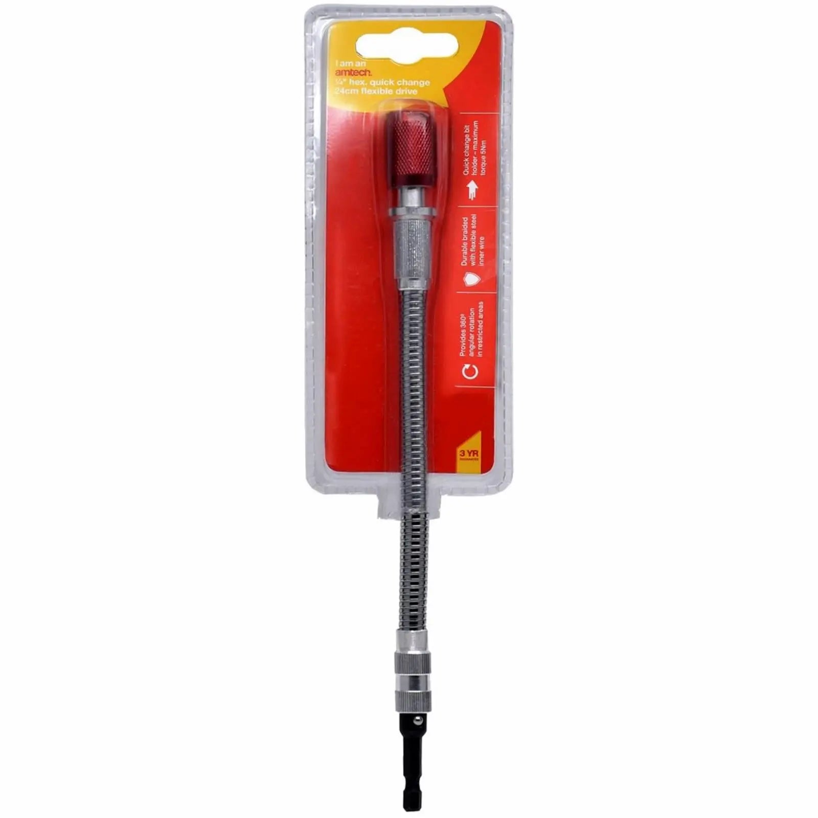 Amtech Hex Quick Change 240mm Flexible Drive 1/4