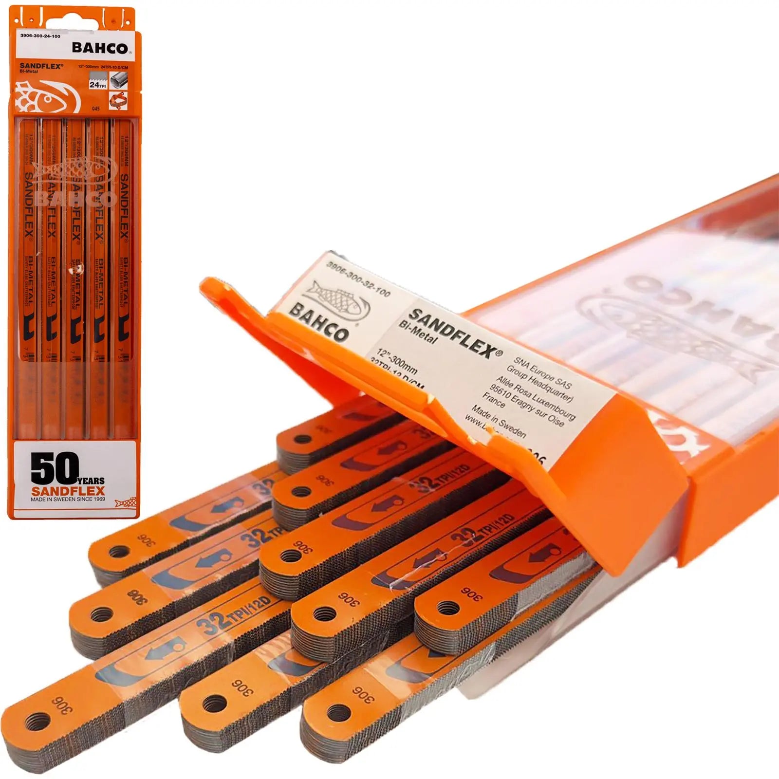 Bahco Sandflex 300mm Hacksaw Blades