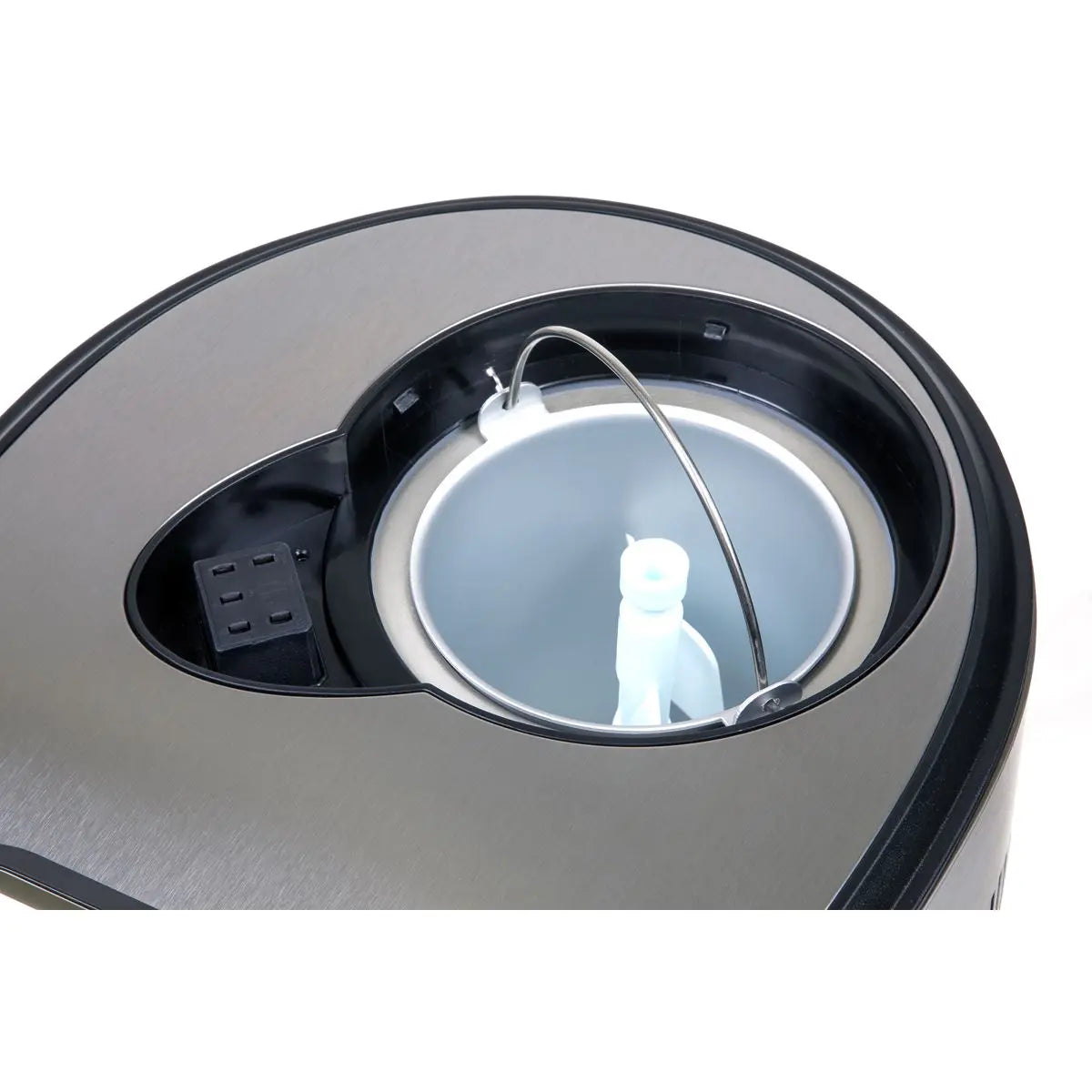 Baridi 1.5L Ice Cream, Gelato & Sorbet Machine with Fast-Freeze Compressor Cooling White Rose Tools