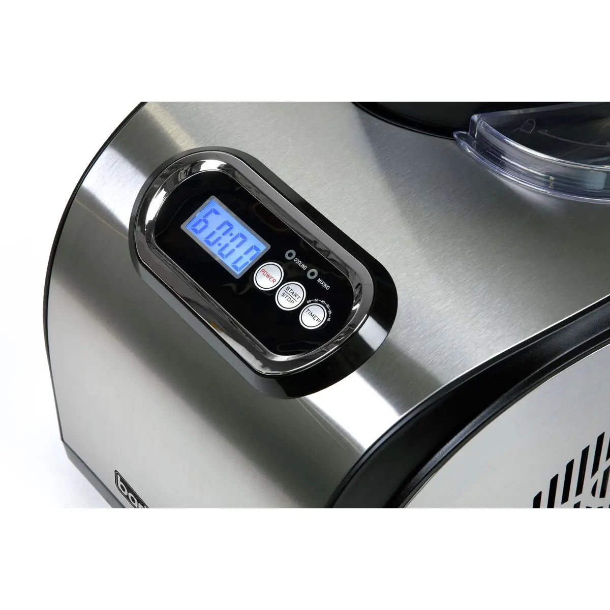 Baridi 1.5L Ice Cream, Gelato & Sorbet Machine with Fast-Freeze Compressor Cooling White Rose Tools