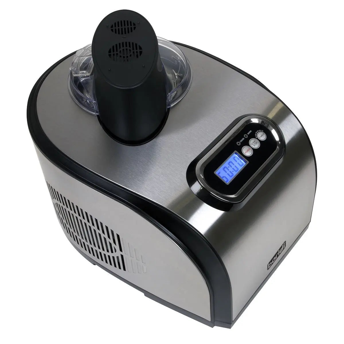 Baridi 1.5L Ice Cream, Gelato & Sorbet Machine with Fast-Freeze Compressor Cooling White Rose Tools