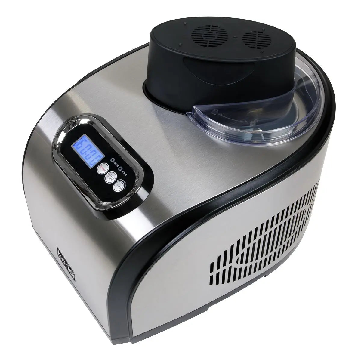 Baridi 1.5L Ice Cream, Gelato & Sorbet Machine with Fast-Freeze Compressor Cooling White Rose Tools