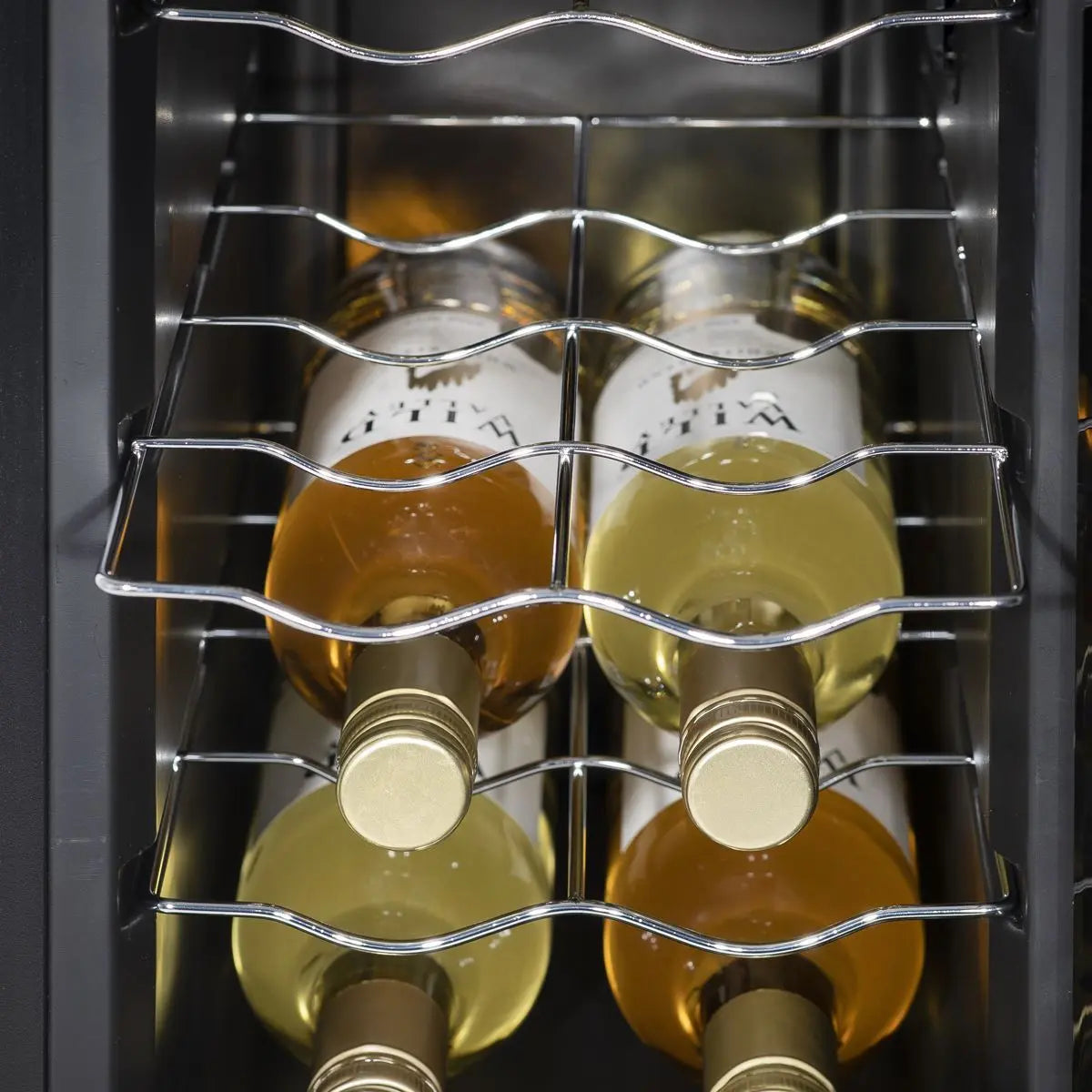 Baridi 12 Bottle Wine Cooler with Digital Touchscreen Controls & LED Light, Black White Rose Tools