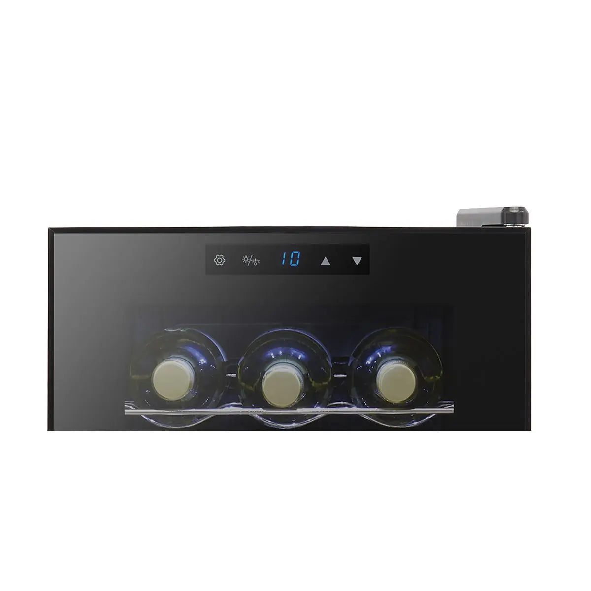 Baridi 15 Bottle Wine Fridge with Digital Touchscreen Controls & LED Light, Black  White Rose Tools