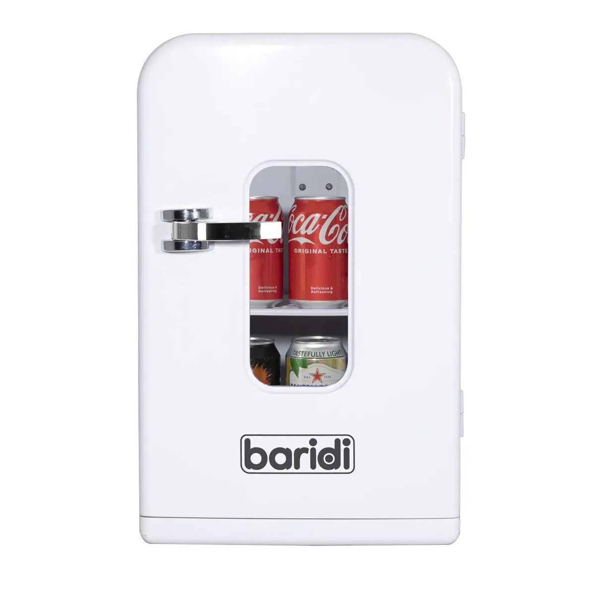 Baridi 15L Mini Fridge Cooler & Warmer, 12V/230V, Perfect for Car, Bedroom, Camping, Makeup, White - DH94 White Rose Tools