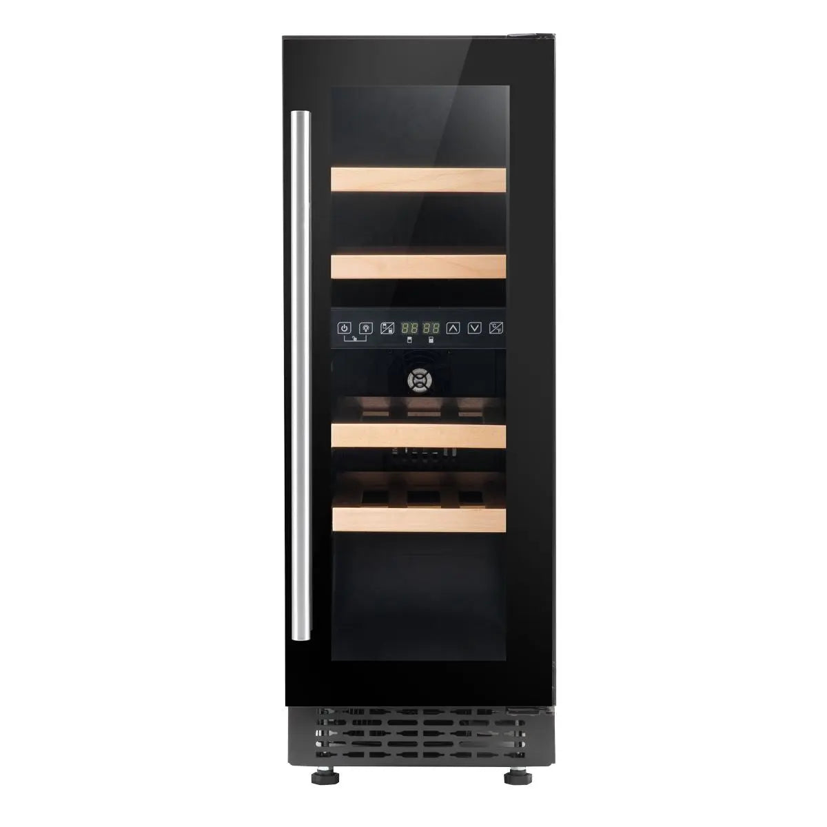 Baridi 17 Bottle Dual Zone Slim 30cm Wine Cooler, Touch Screen, Black  White Rose Tools