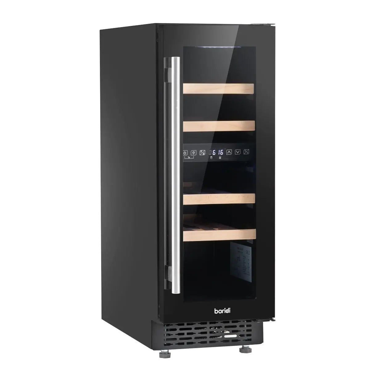 Baridi 17 Bottle Dual Zone Slim 30cm Wine Cooler, Touch Screen, Black  White Rose Tools