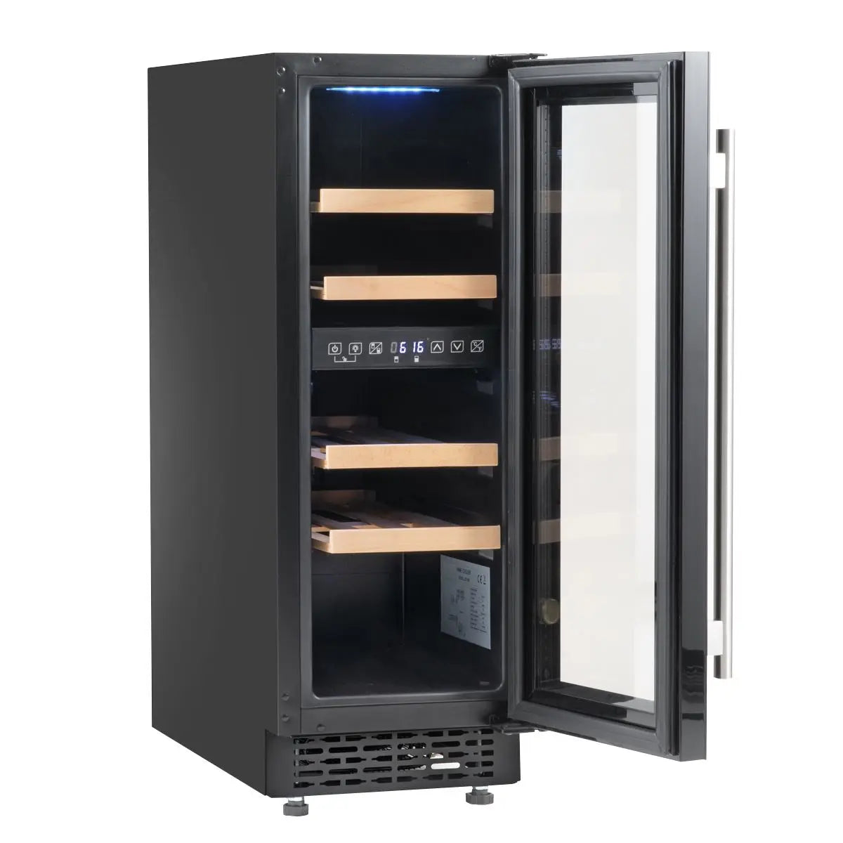 Baridi 17 Bottle Dual Zone Slim 30cm Wine Cooler, Touch Screen, Black  White Rose Tools