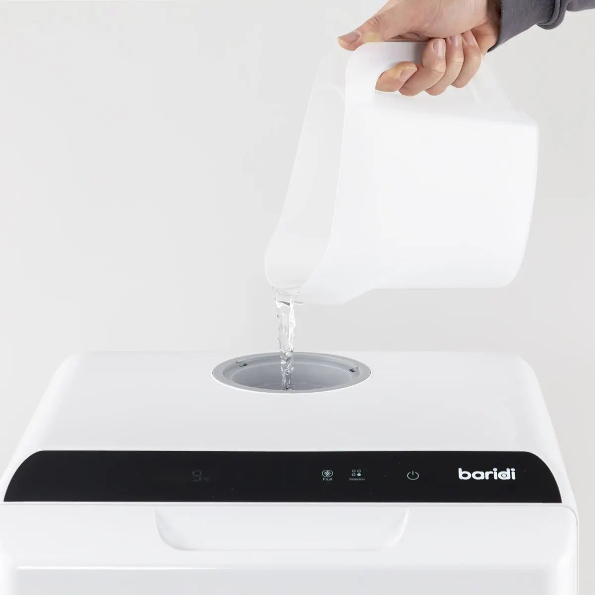 Baridi 2-4 Place Settings Mini Portable Tabletop Dishwasher, 5 Wash Functions  White Rose Tools