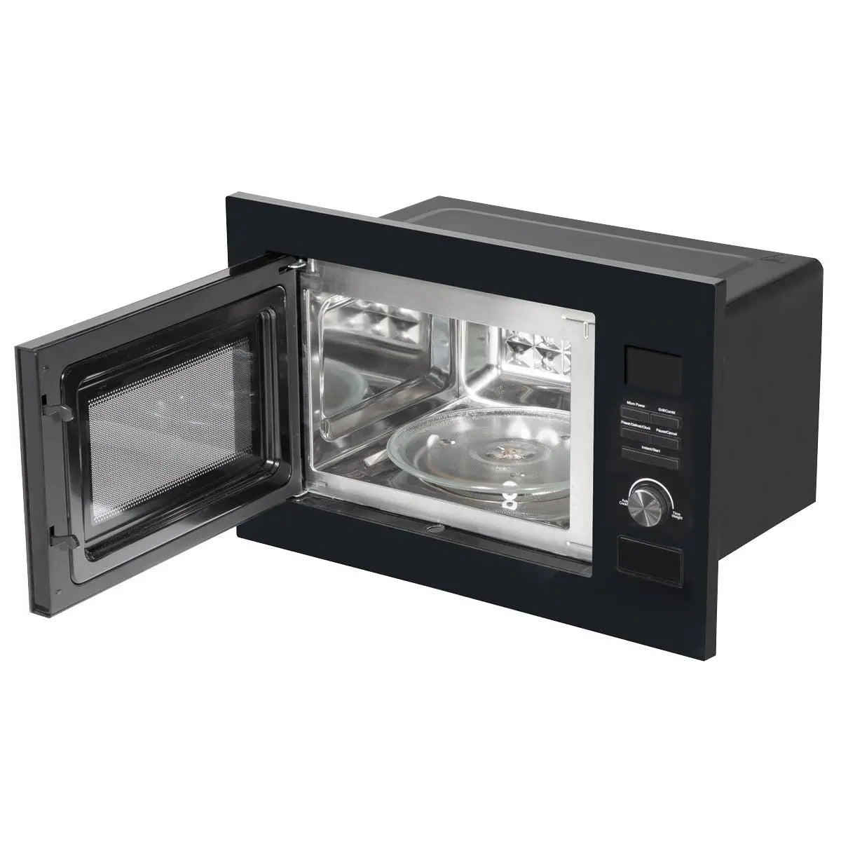 Baridi 25L Integrated Microwave Oven with Grill, 900W, Sensor Touch Controls, Black White Rose Tools