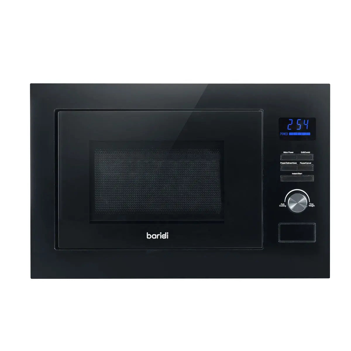 Baridi 25L Integrated Microwave Oven with Grill, 900W, Sensor Touch Controls, Black  White Rose Tools
