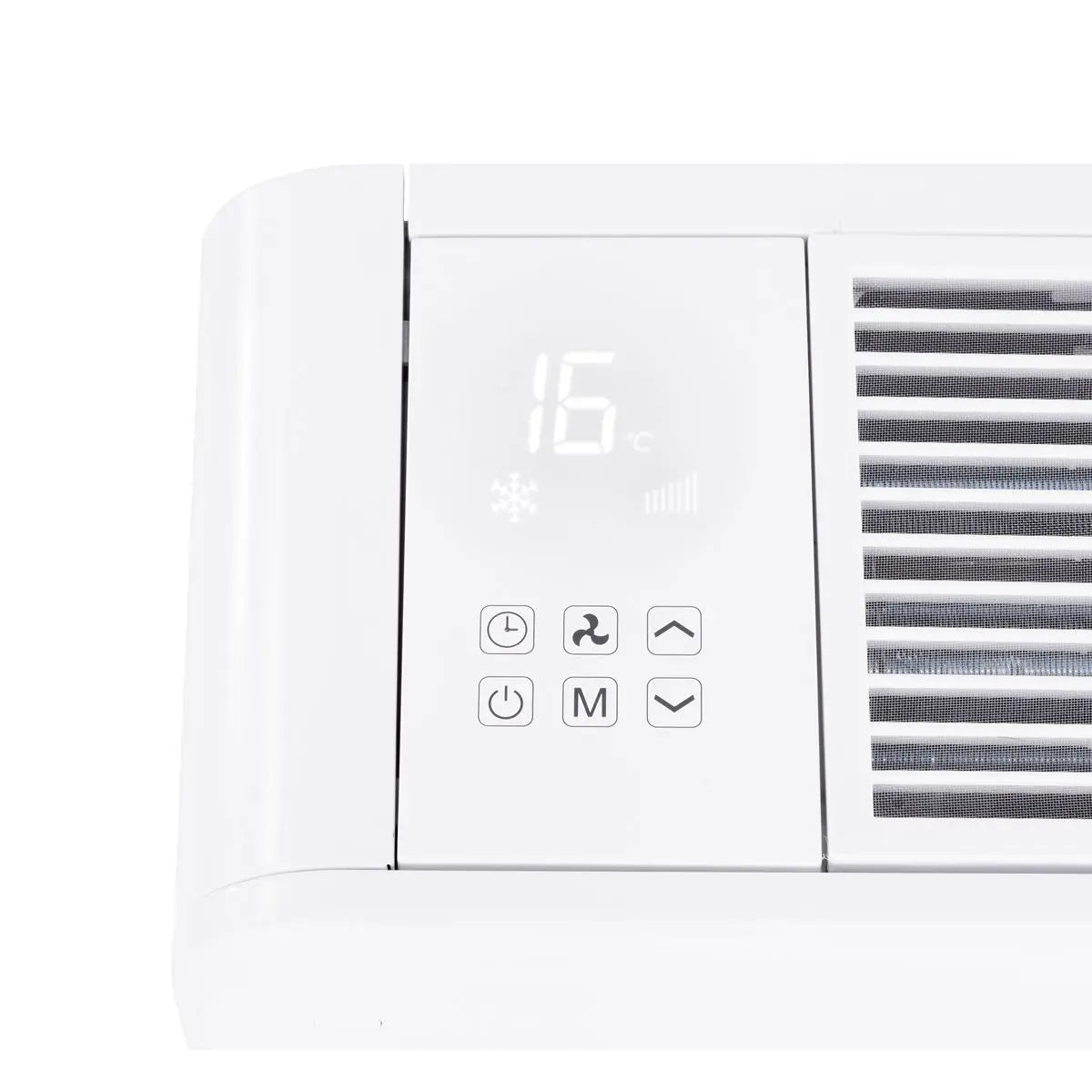 Baridi 4-in-1 Smart Monobloc Wall Mounting Air Conditioning Unit 10,000Btu/hr - White White Rose Tools