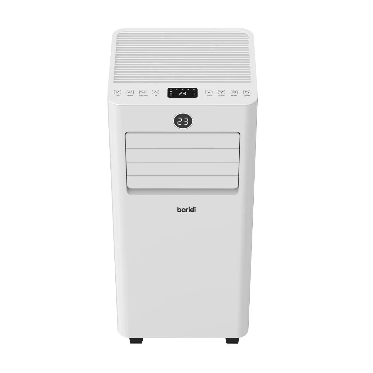 Baridi 5-in-1 Portable Air Conditioner/Dehumidifier/Air Cooler with Window Sealing Kit 7,000Btu/hr - White White Rose Tools
