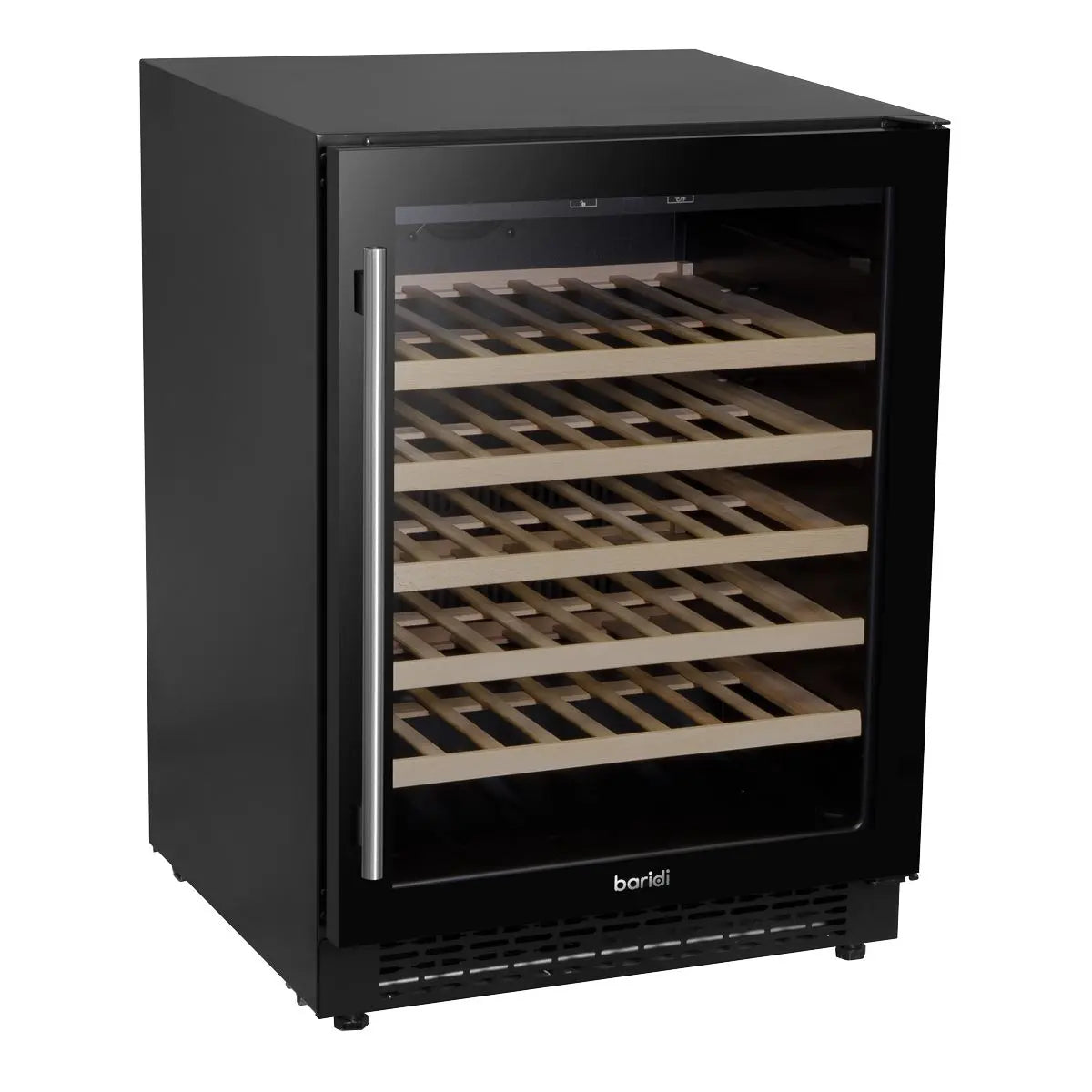 Baridi 54 Bottle Wine Cellar Fridge with Digital Touch Screen Controls, Black White Rose Tools