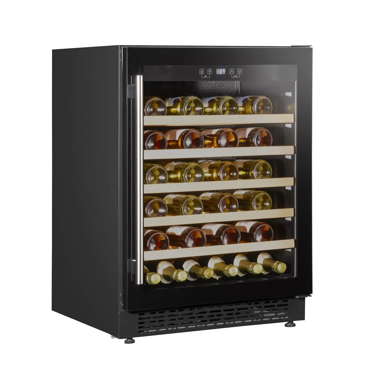Baridi 54 Bottle Wine Cellar Fridge with Digital Touch Screen Controls, Black White Rose Tools
