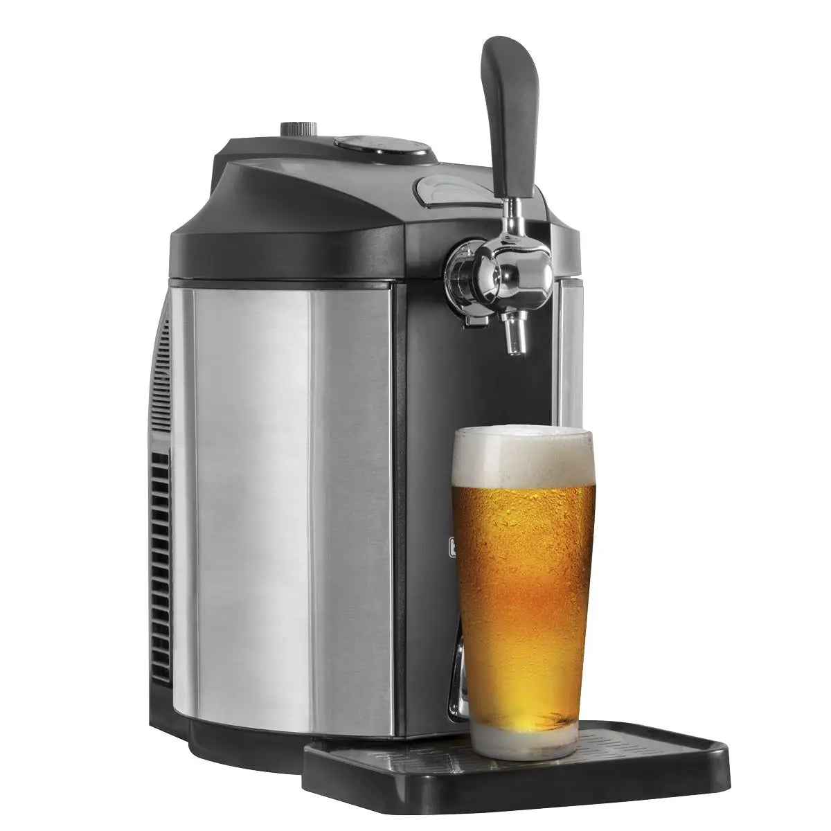 Baridi 5L Mini Keg Beer Dispenser Tap 4°C Integrated Cooling  White Rose Tools