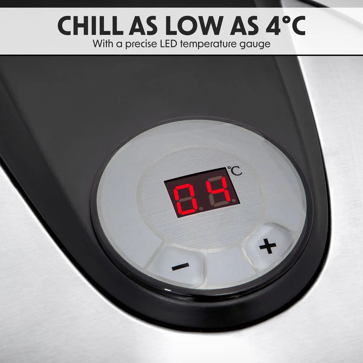 Baridi 5L Mini Keg Beer Dispenser Tap 4°C Integrated Cooling  White Rose Tools