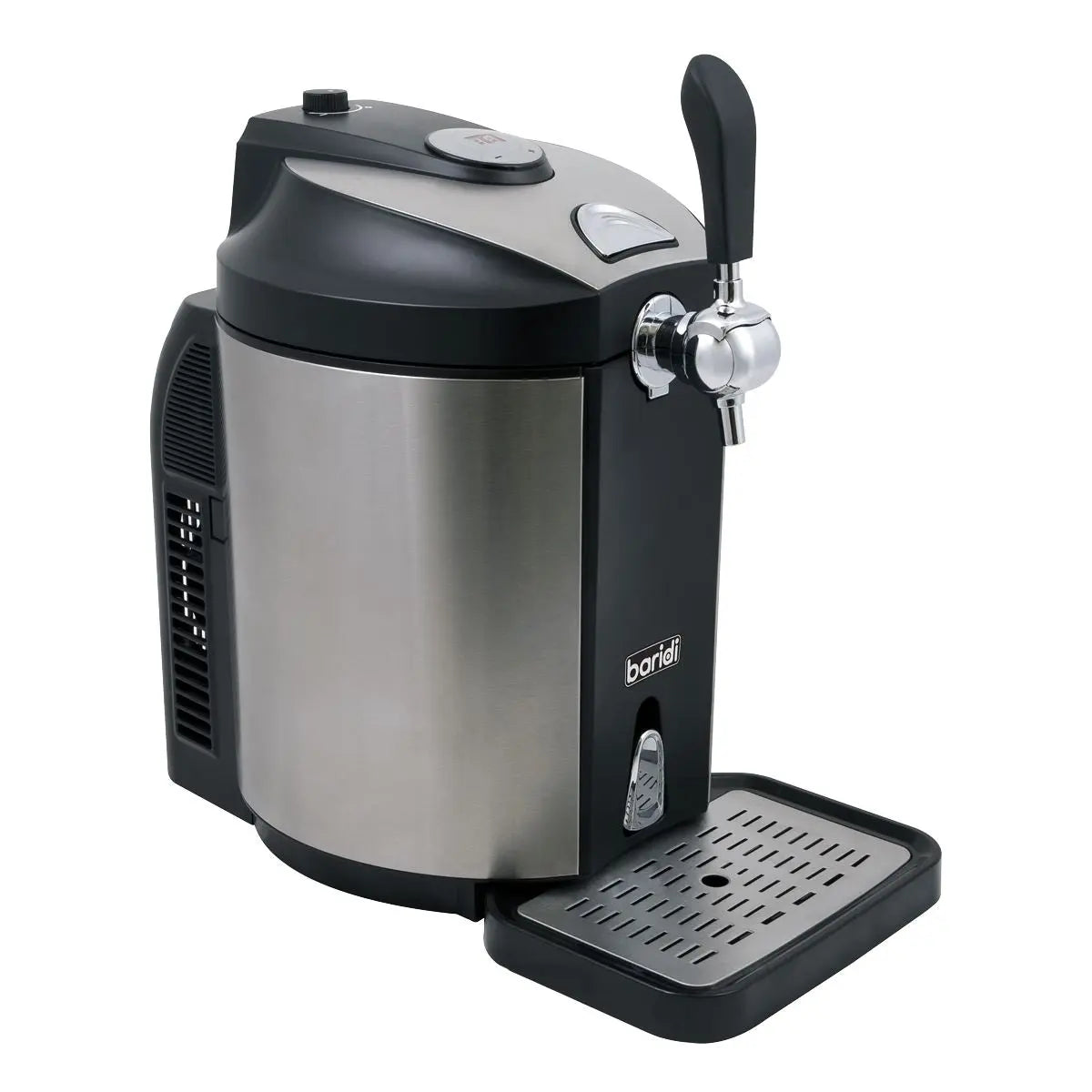 Baridi 5L Mini Keg Beer Dispenser Tap 4°C Integrated Cooling  White Rose Tools