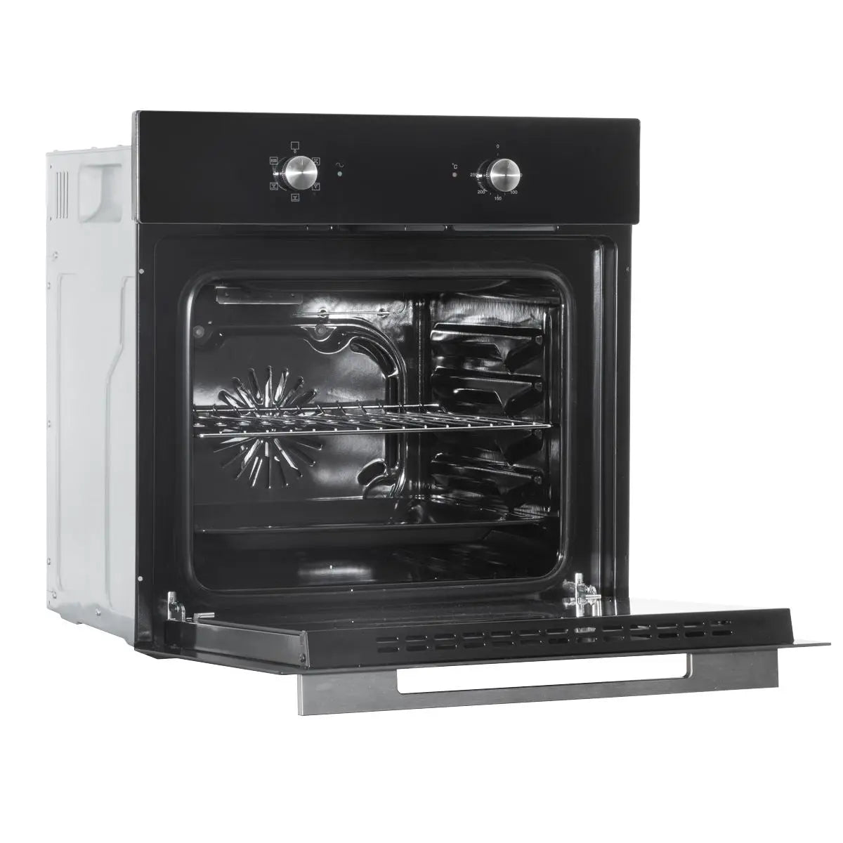 Baridi 60cm Built-In Five Function Fan Assisted Oven, 55L Capacity, Black  White Rose Tools