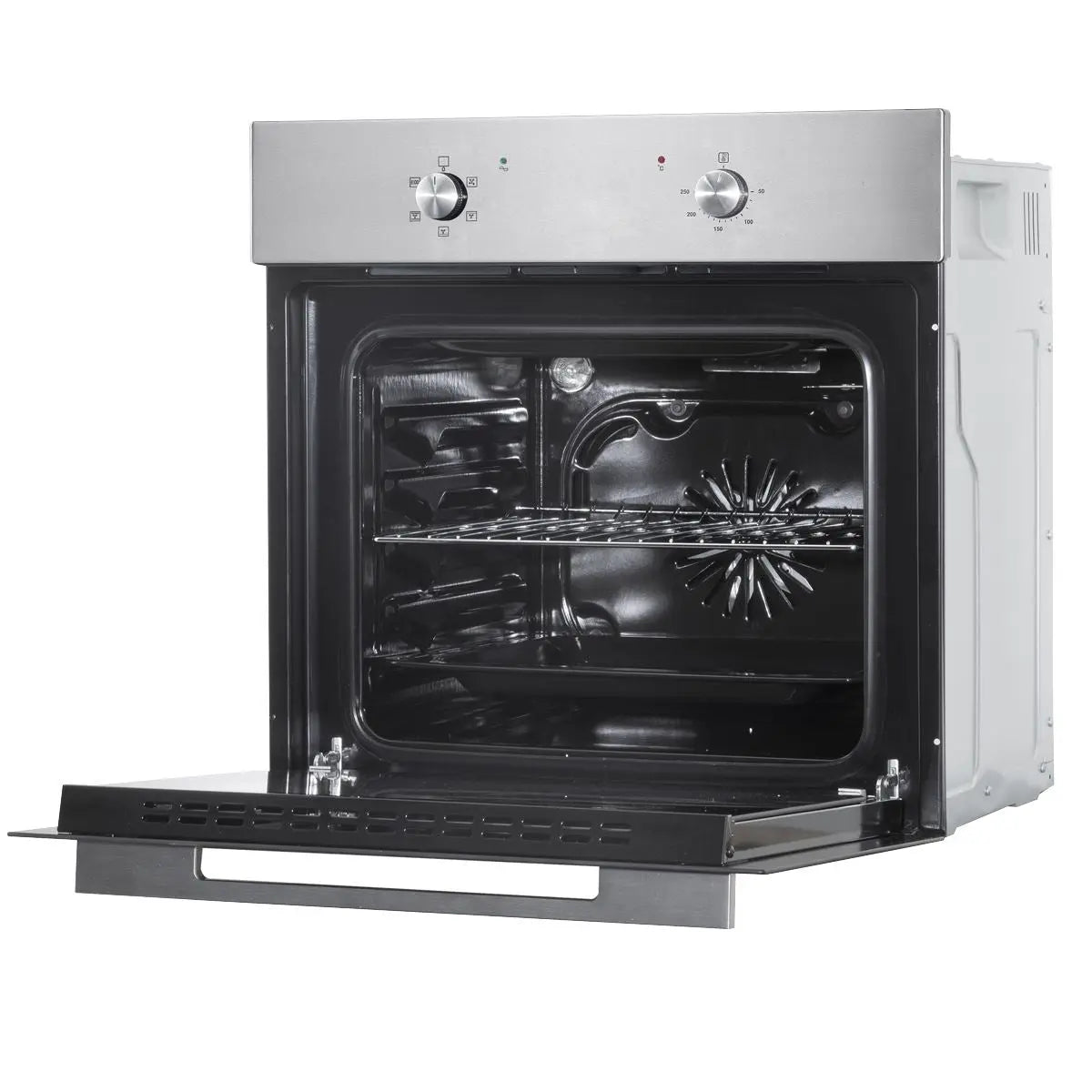 Baridi 60cm Built-In Five Function Fan Assisted Oven, 55L Capacity, Stainless Steel White Rose Tools