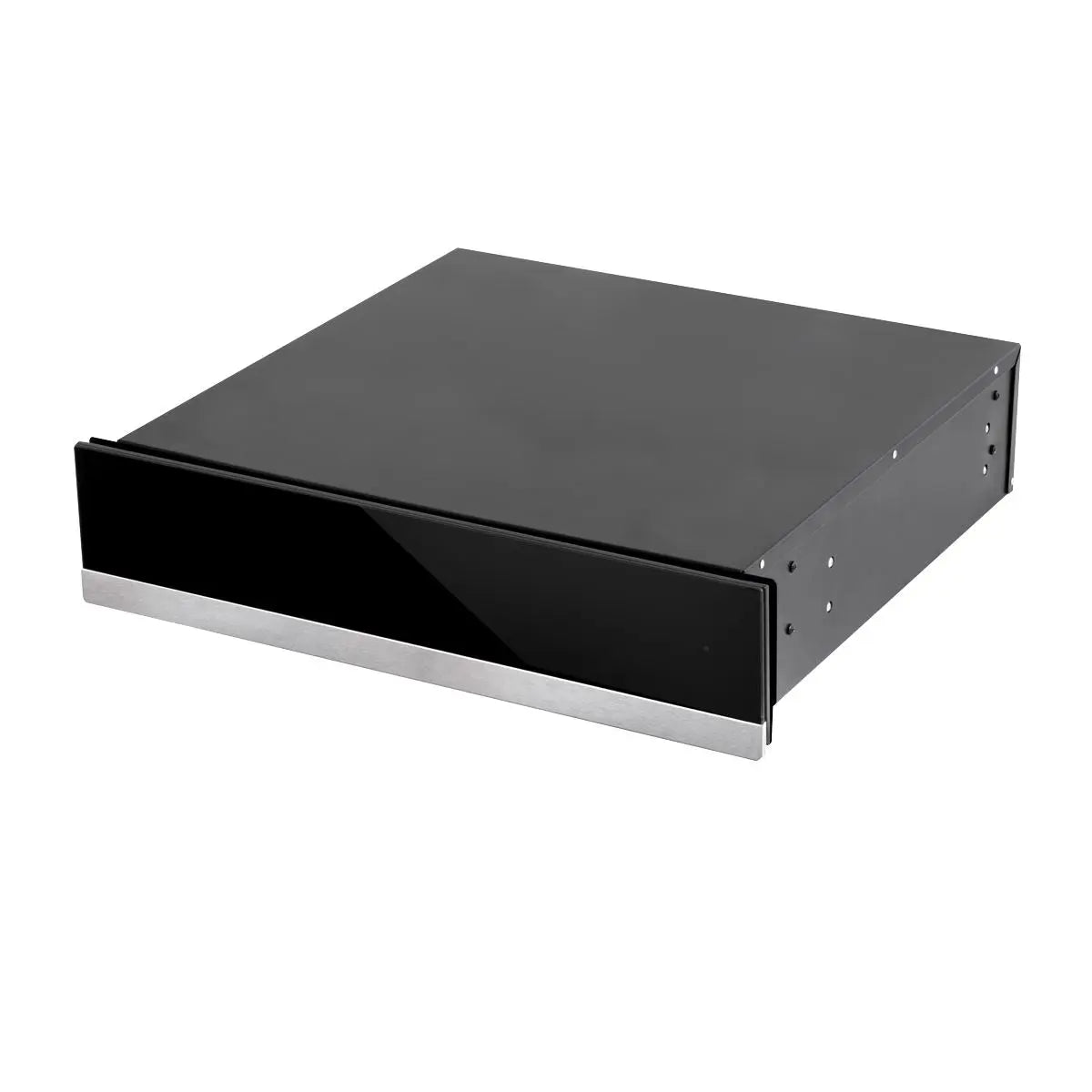 Baridi 60cm Built-In Warming Drawer, Push-to-Open, Anti-Slip Mat, Black/Stainless Steel White Rose Tools