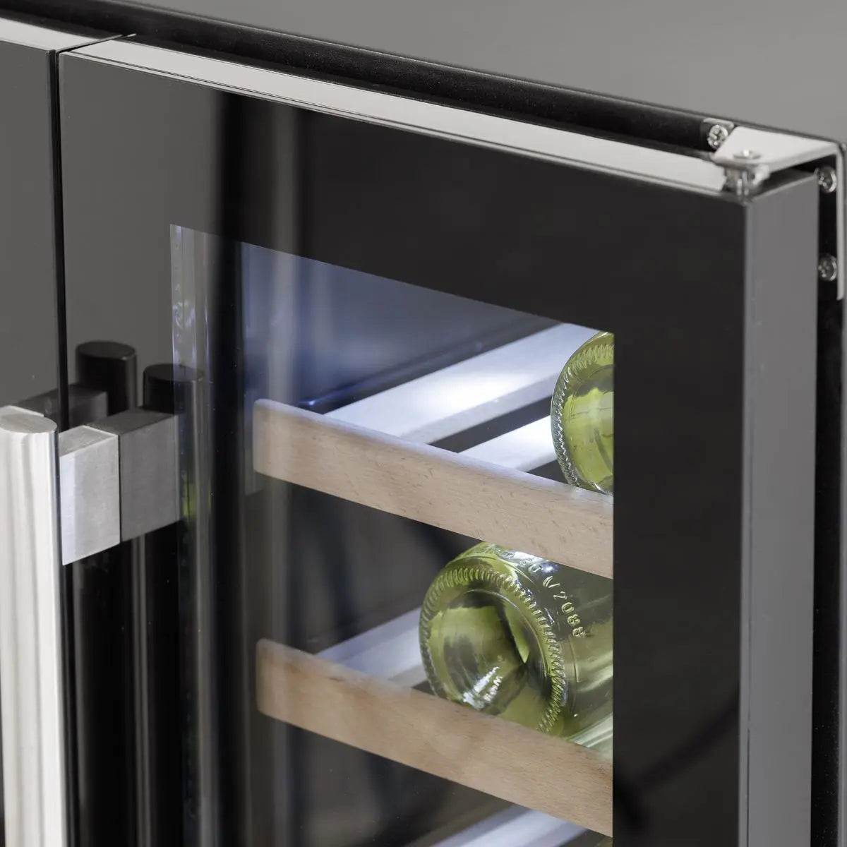 Baridi 60cm Dual Zone Wine Cooler and Drinks Fridge 40 Bottle/120 Can Built-In Under Counter/Freestanding Glass Fronted Bar Drinks Fridge Chiller  White Rose Tools