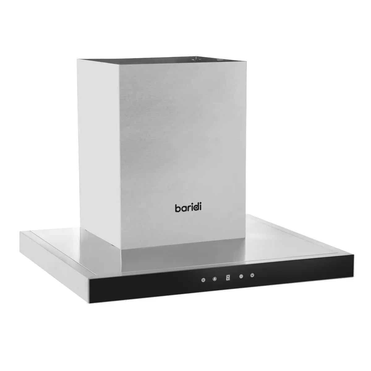 Baridi 60cm T-Shape Chimney Cooker Hood with Carbon Filters, Stainless Steel White Rose Tools