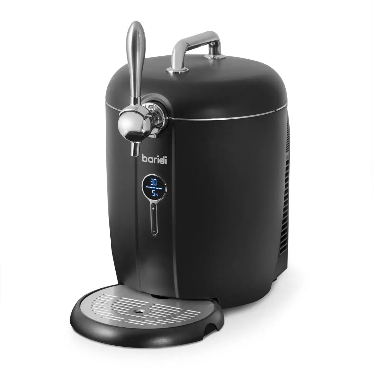 Baridi 6L Beer Keg Dispenser Tap with Electric Compressor and Integrated Cooling, No Gas Cartridges - DH115 White Rose Tools