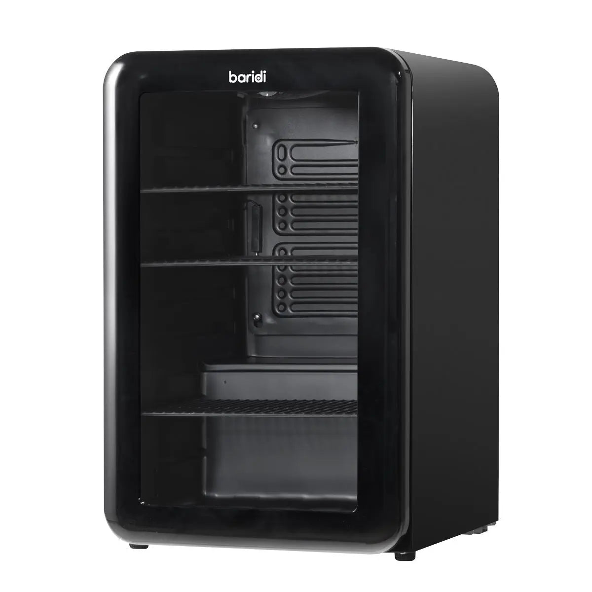 Baridi 70L Under Counter Drinks/Beer & Wine Cooler Fridge, Retro Style, Black  White Rose Tools