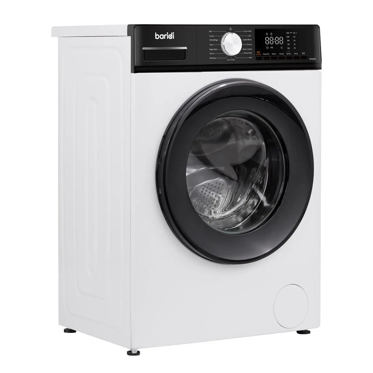 Baridi 8/5kg Washer Dryer, Front Loading, 1400rpm Energy Rating A – White White Rose Tools