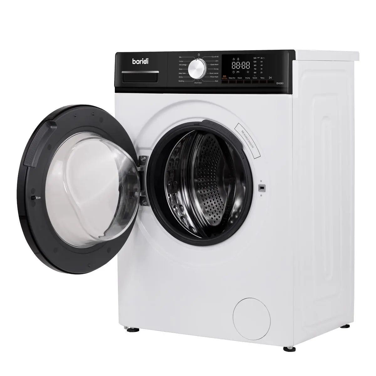 Baridi 8/5kg Washer Dryer, Front Loading, 1400rpm Energy Rating A – White White Rose Tools