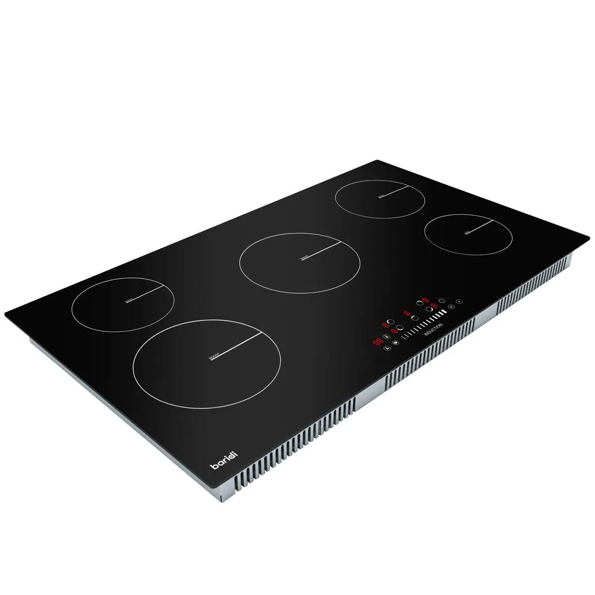 Baridi 90cm Built-In Induction Hob with 5 Cooking Zones, 9300W, Boost Function, 9 Power Levels, Slider Touch Control, Hardwired  White Rose Tools
