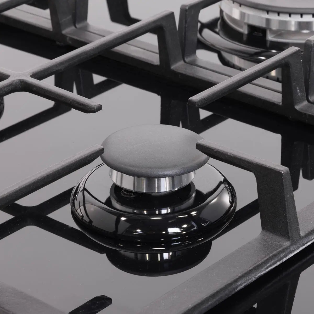 Baridi 90cm Gas Hob Glass with 5 Burners, Cast Iron Supports & Auto Ignition 11kW White Rose Tools