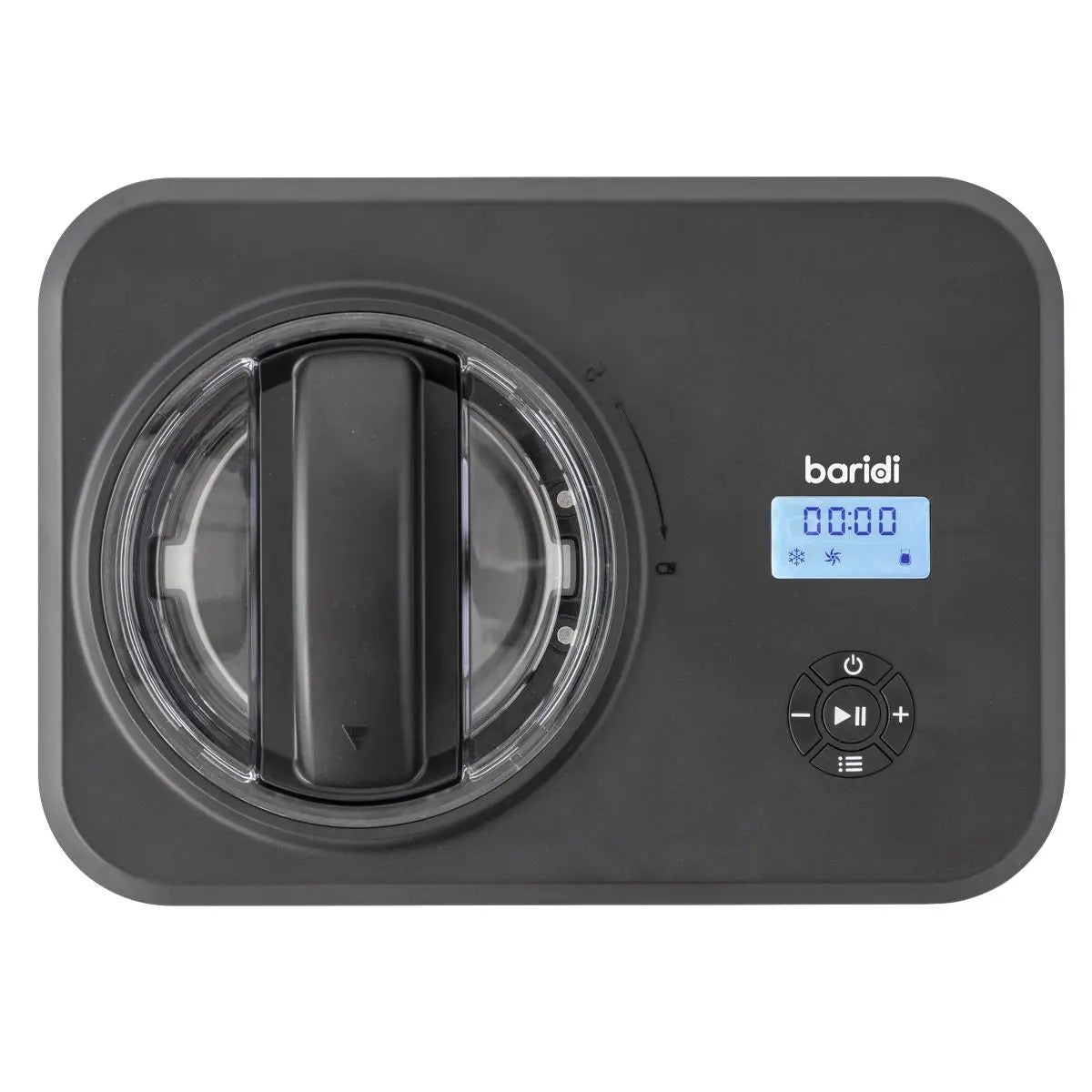 Baridi Automatic Churning Ice Cream Machine 1.5L - Black  White Rose Tools