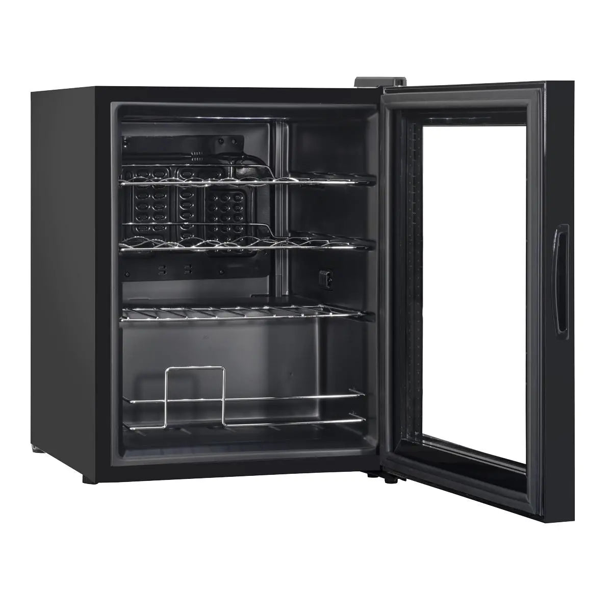 Baridi Black 16 Bottle Wine Fridge Cooler, 5-18°C Touch Controls & LED 430x560mm White Rose Tools