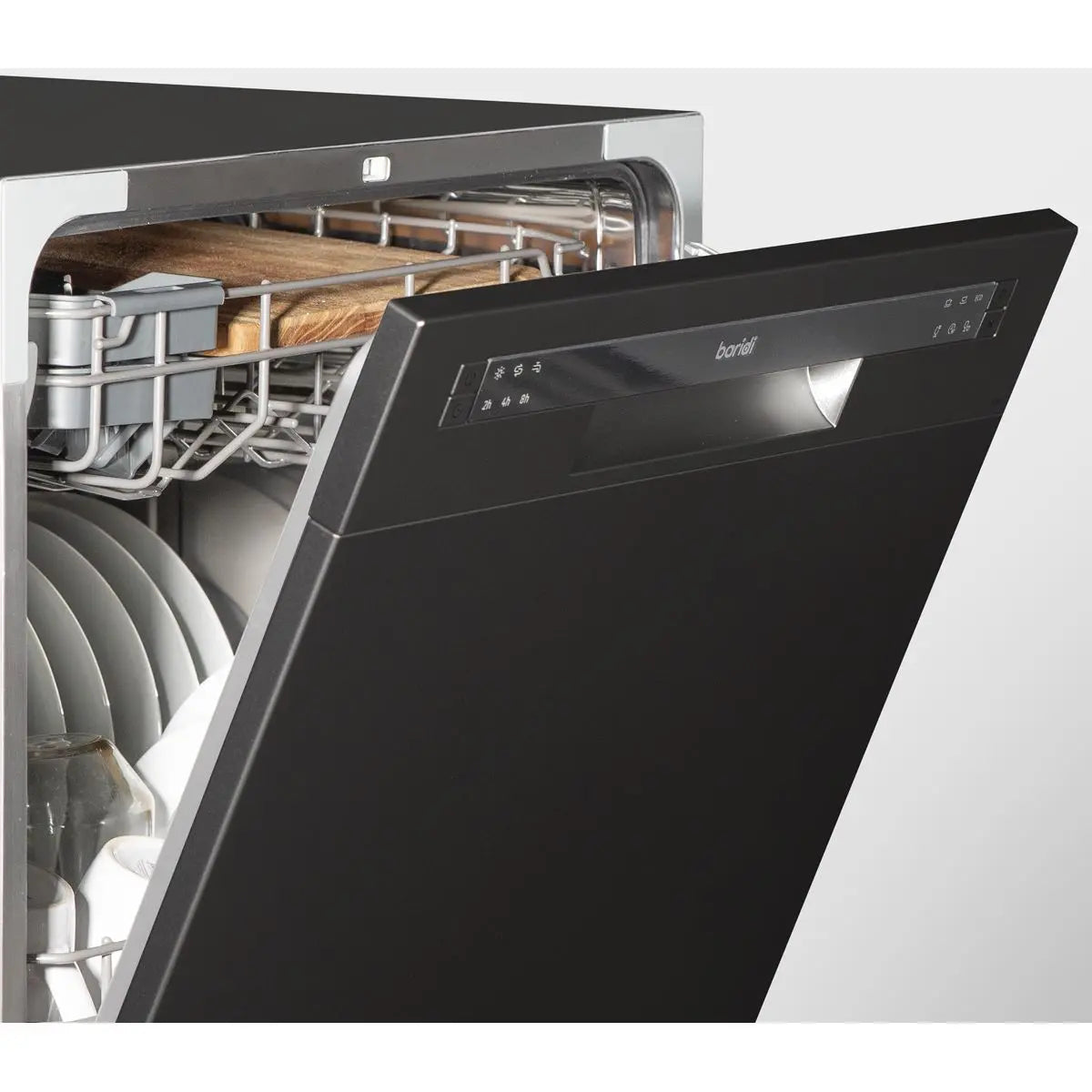 Baridi Compact Tabletop Dishwasher 8 Place Settings, 6 Programmes, Low Noise, 8L Cycle, Start Delay - Black  White Rose Tools