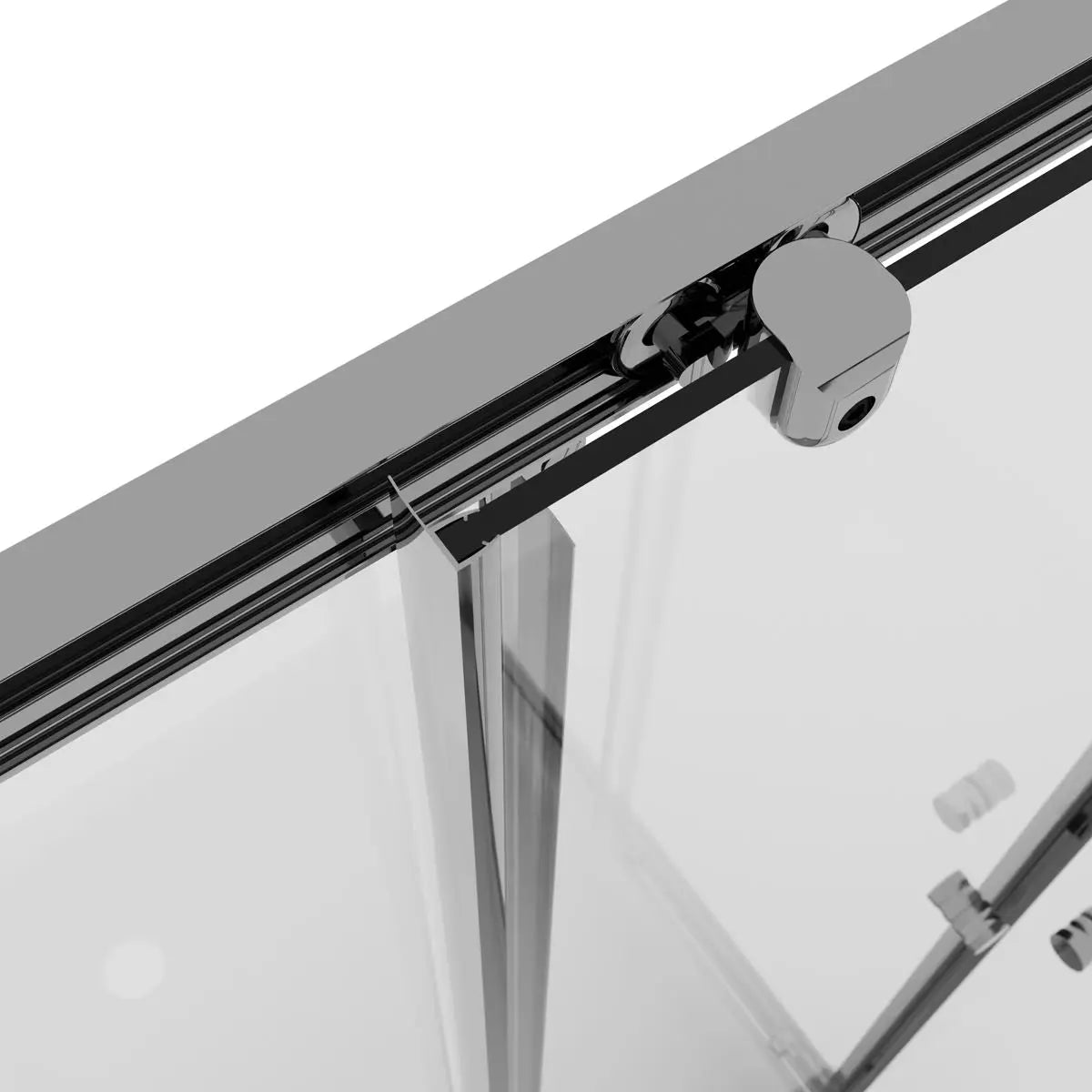 Baridi Corner Shower Entry Enclosure 1000 x 800 x 1850mm with 6mm Tempered Glass - Chrome White Rose Tools