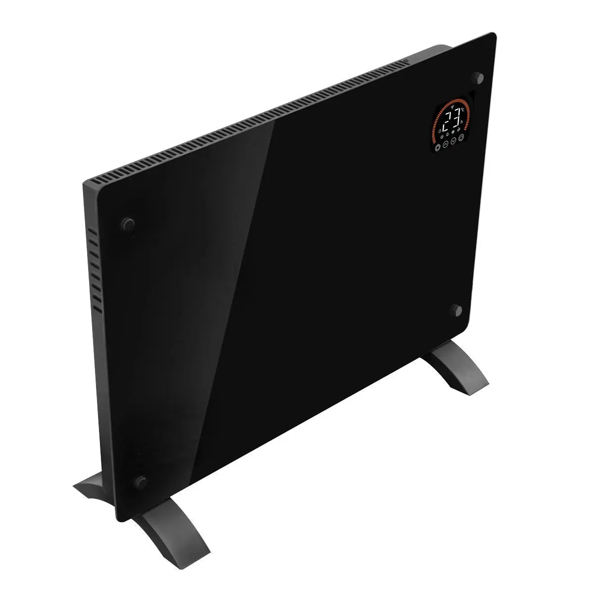 Baridi Electric Glass Panel Heater, 1500W, Thermostat Controlled 24Hr 7 Day Timer, Wi-Fi Enabled, Remote Control, Black - DH137 White Rose Tools