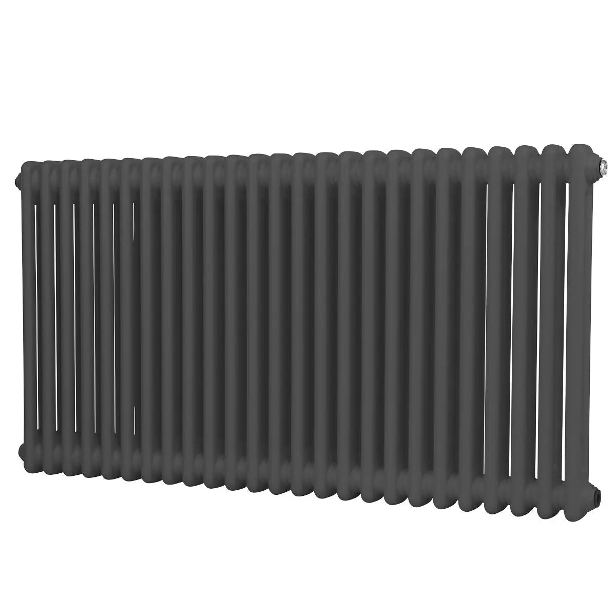 Baridi Horizontal Traditional 2 Column Radiator 600 x 1147mm – Anthracite White Rose Tools