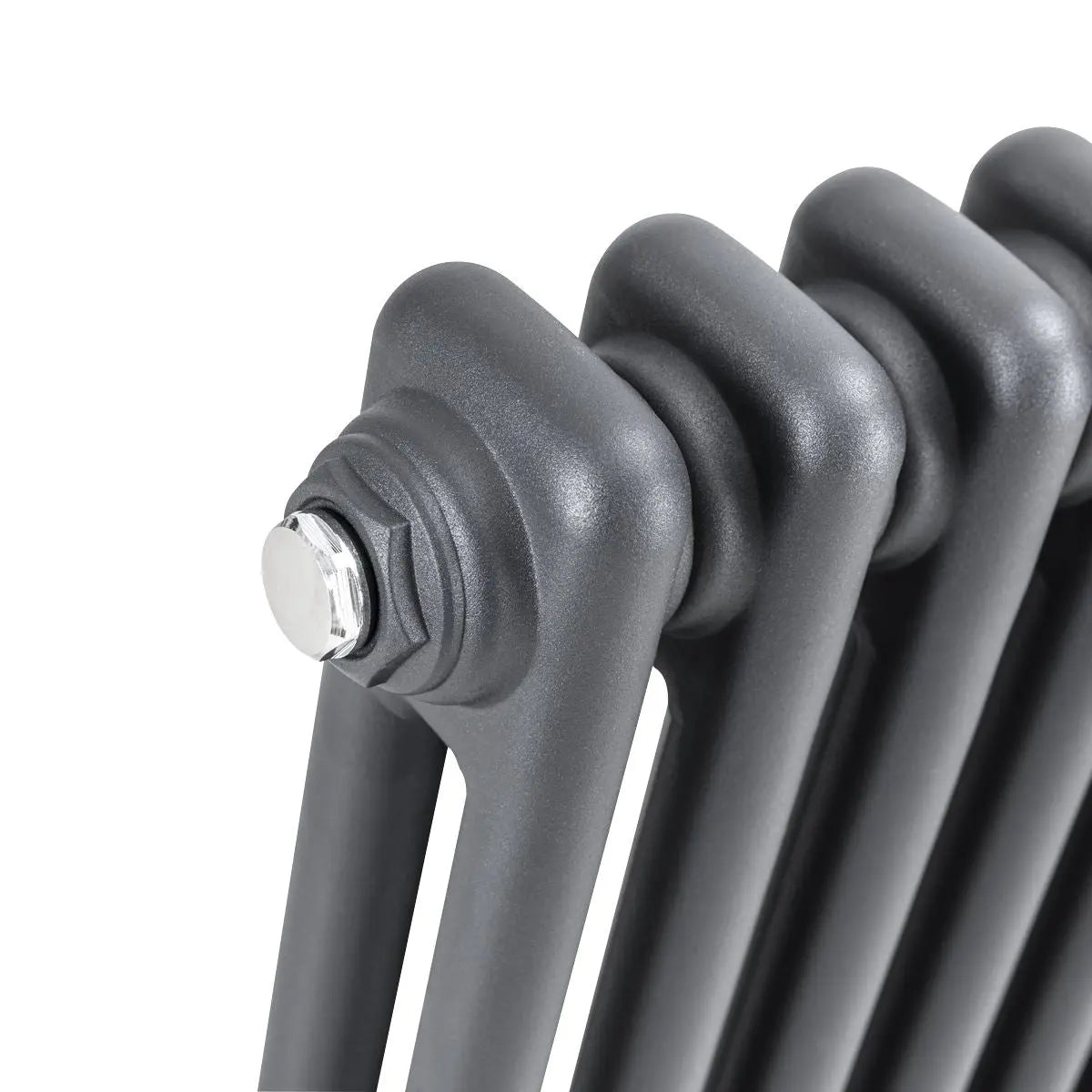 Baridi Horizontal Traditional 2 Column Radiator 600 x 1147mm – Anthracite White Rose Tools