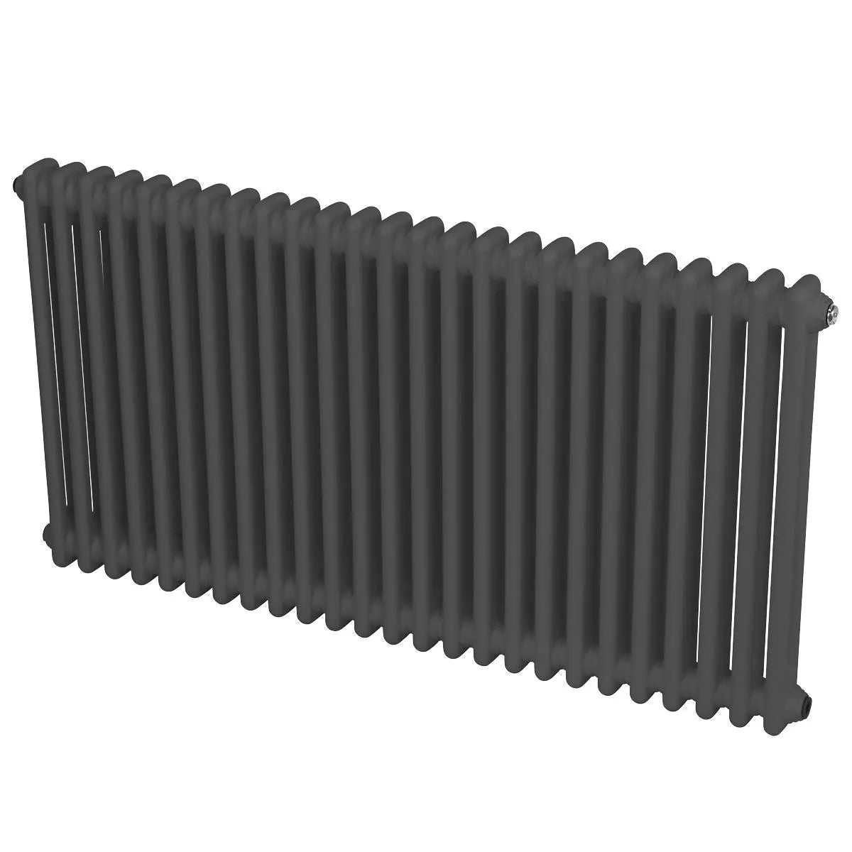 Baridi Horizontal Traditional 2 Column Radiator 600 x 1147mm – Anthracite White Rose Tools